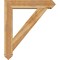 Ekena Millwork Traditional Arts and Crafts Rough Sawn Bracket w/ Offset Brace, Western Red Cedar, 8"W x 38"D x 44"H BKT0806X38X44TRA03RWR - alternate 2
